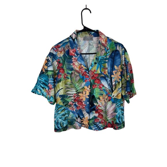 Father’s Daughter Amber Island Shirt In Palm Hawaiian Colorful Boxy Revolve SZ S - Picture 1 of 7